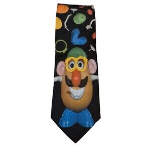 Toy Story Mr. Potato Head  Vintage  Silk Necktie 1996 Hasbro Wally Wear